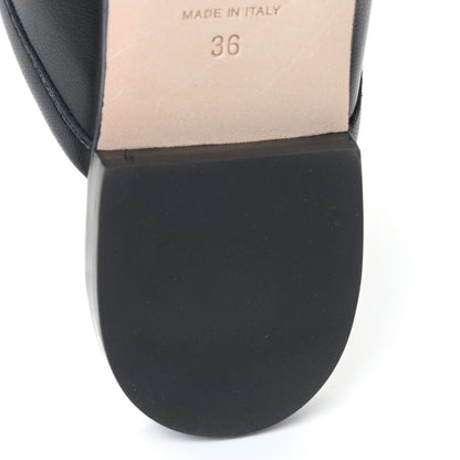 Chanel Lambskin Pearl CC Mules 36 Black 10 of 12