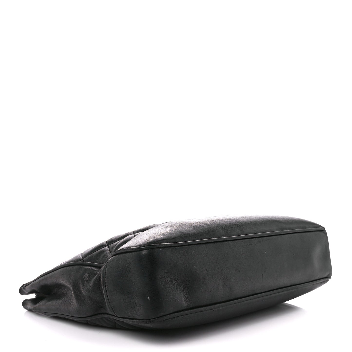 Lambskin Quilted Shoulder Bag Black