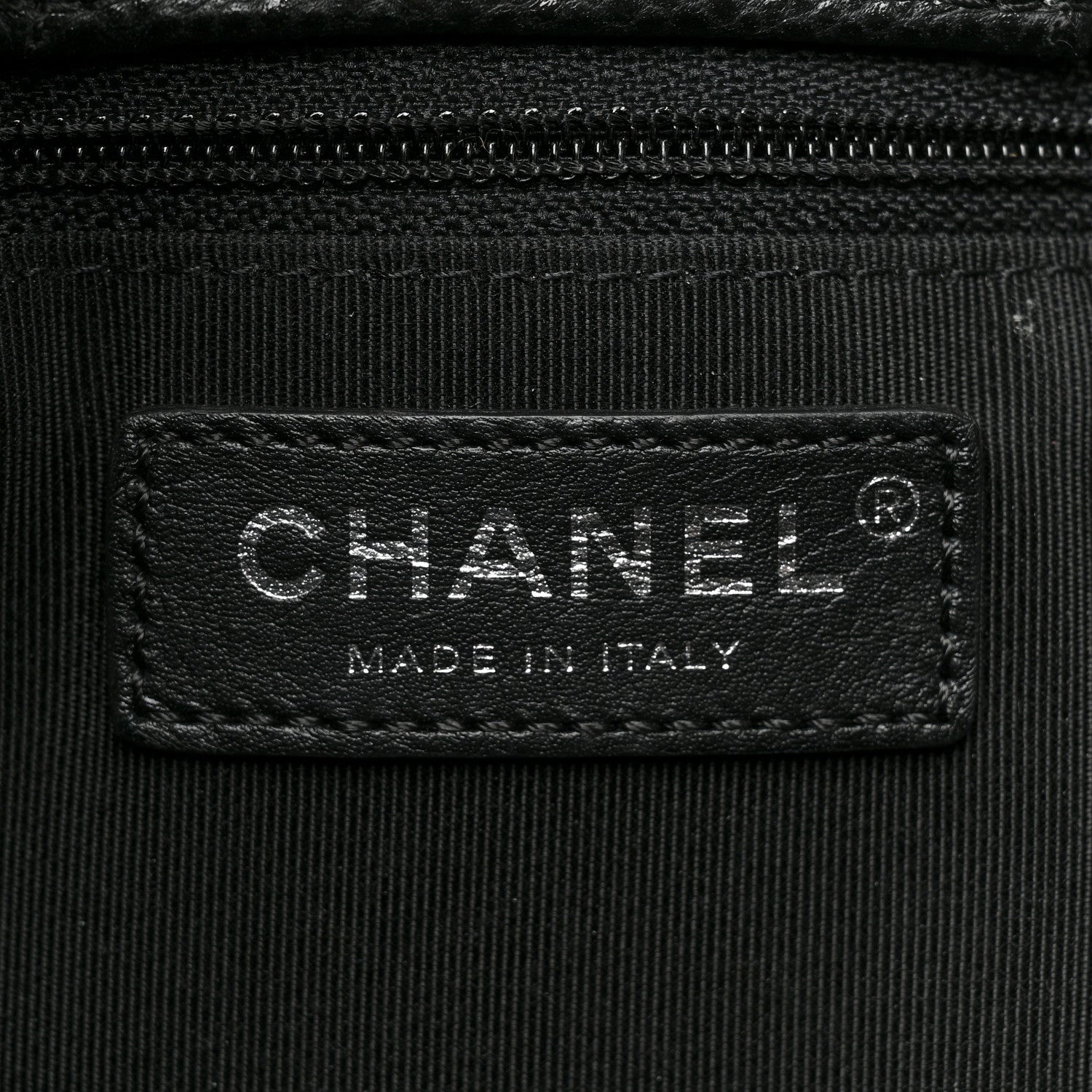 Chanel Caviar Chevron Quilted Large Shopping Tote Black 6 of 15