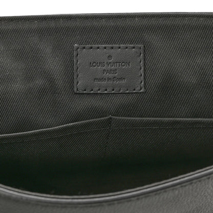Louis Vuitton Calfskin Aerogram Messenger Black 6 of 11