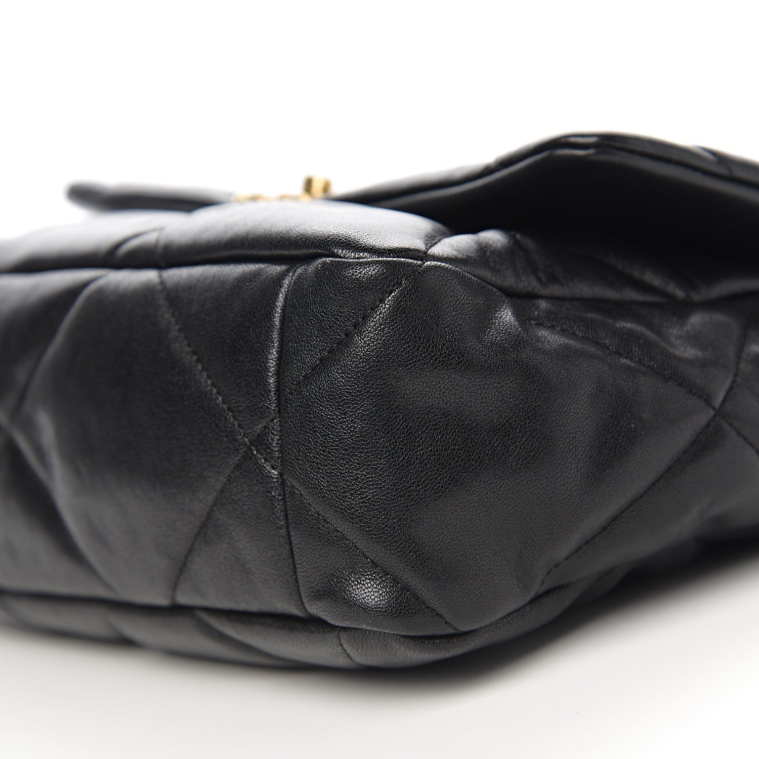 Chanel Lambskin Quilted Large 19 Flap Black 8 of 9