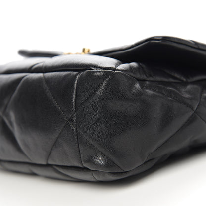 Chanel Lambskin Quilted Large 19 Flap Black 8 of 9