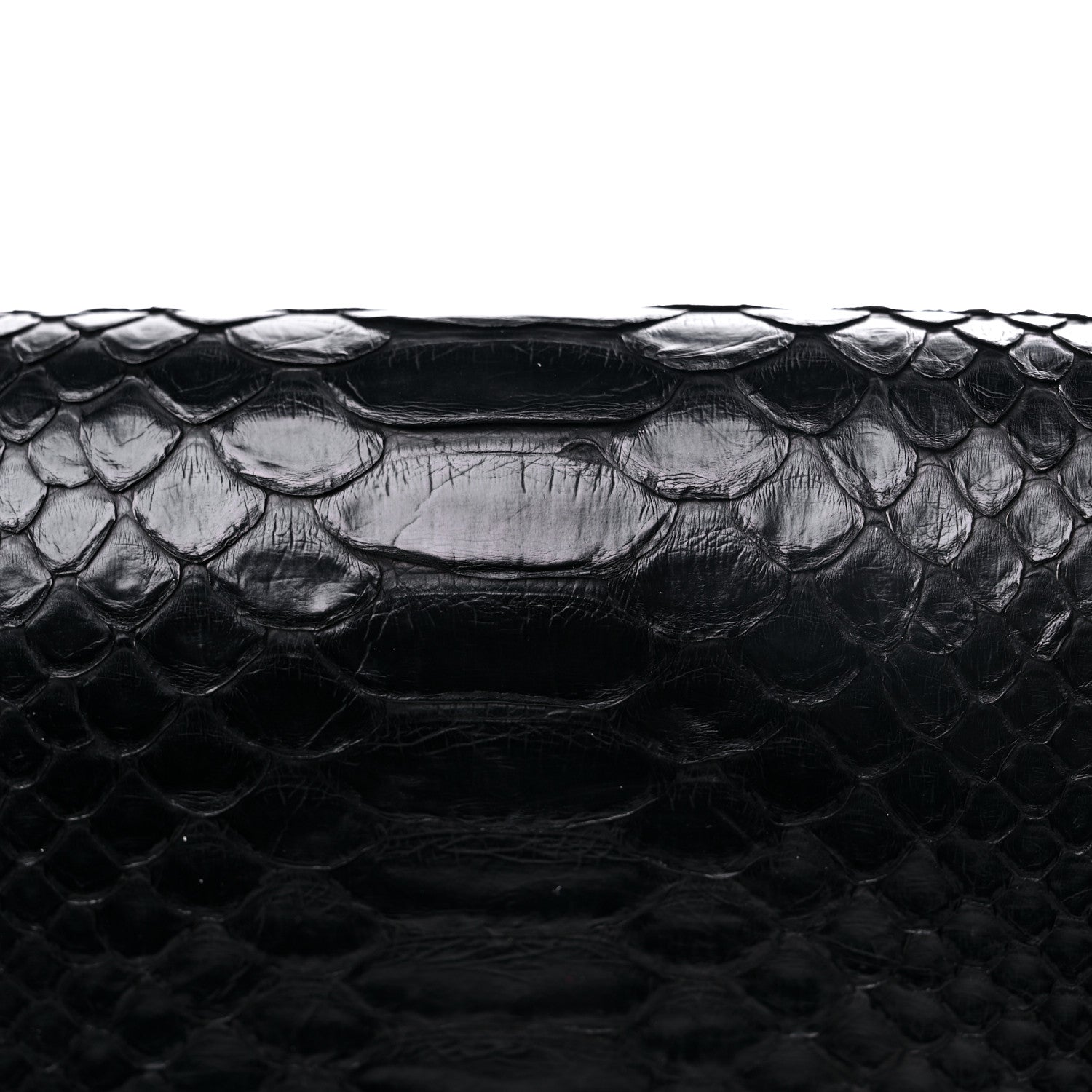 Celine Python Medium Classic Box Flap Bag Black 14 of 16