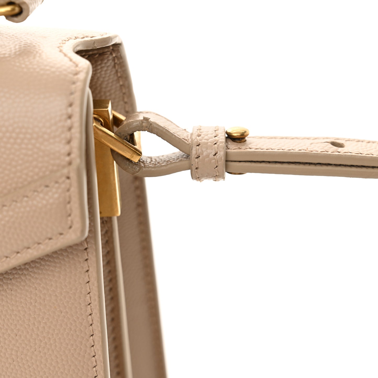 Grain de Poudre Mini Classic Monogram Cassandra Top Handle Beige