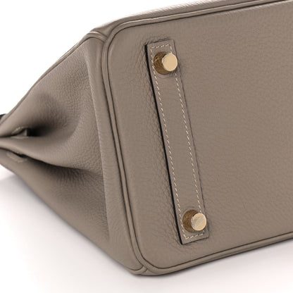Hermes Togo Birkin 25 Gris Tourterelle 7 of 35