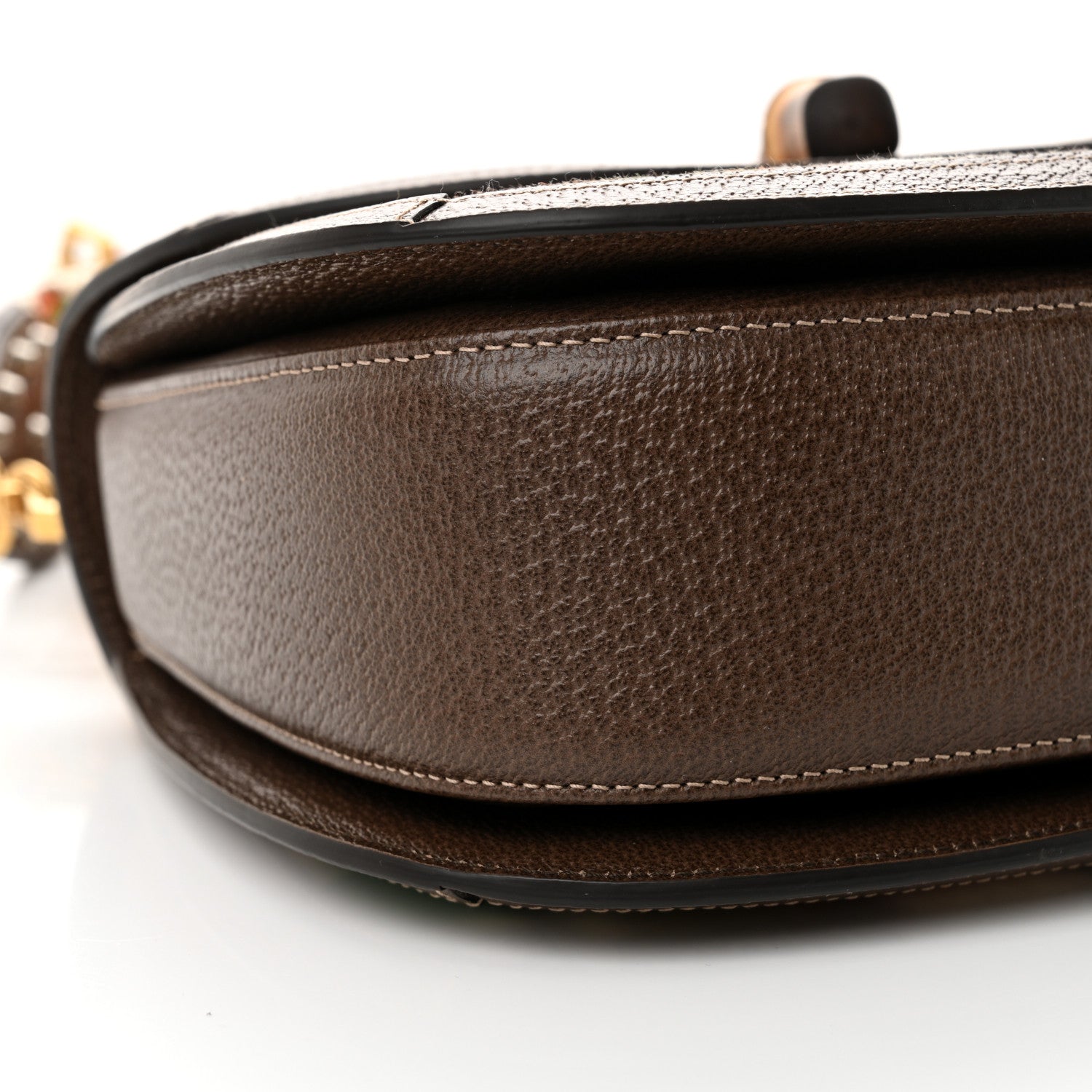 Gucci Canvas Calfskin 100 Centennial Music Medium Bamboo 1947 Top Handle Bag Multicolor 9 of 10