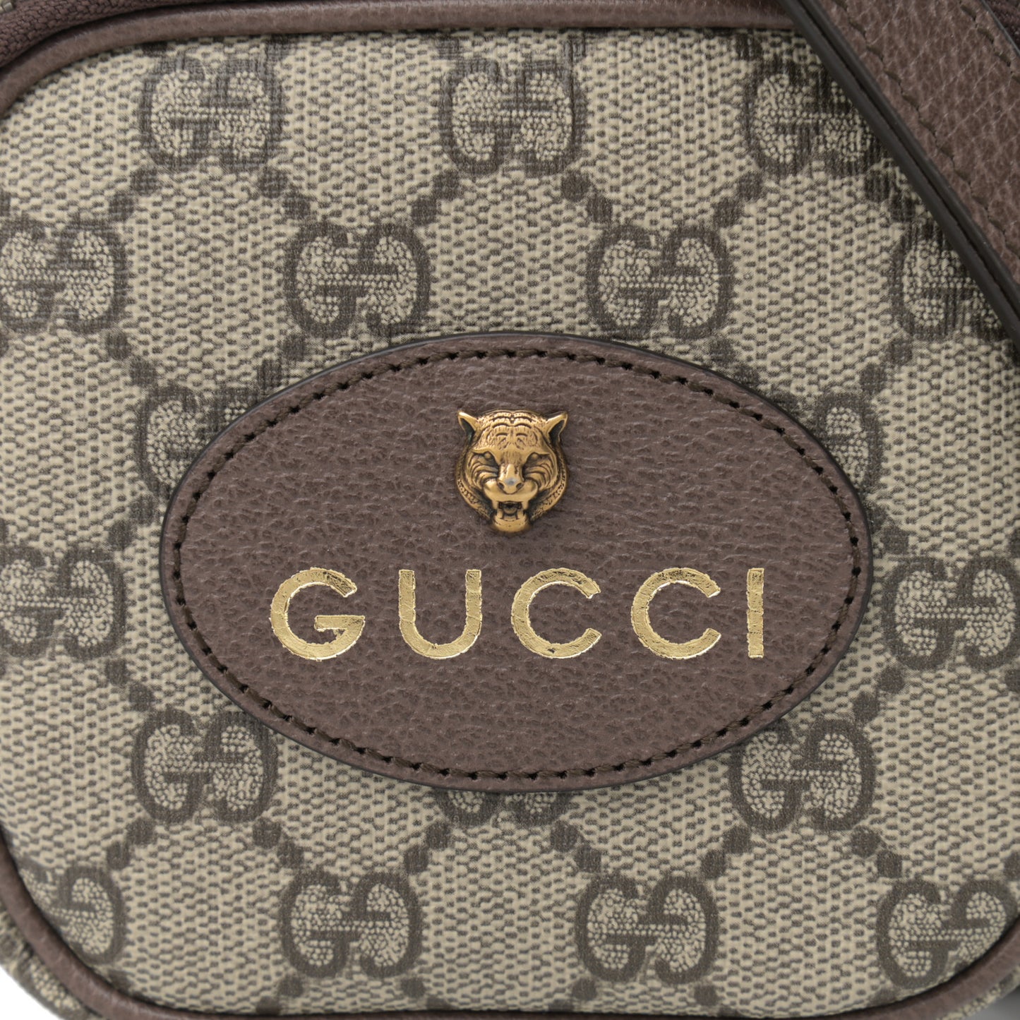 GG Supreme Monogram Mini Neo Vintage Double Zip Messenger Bag Beige New Acero Crop