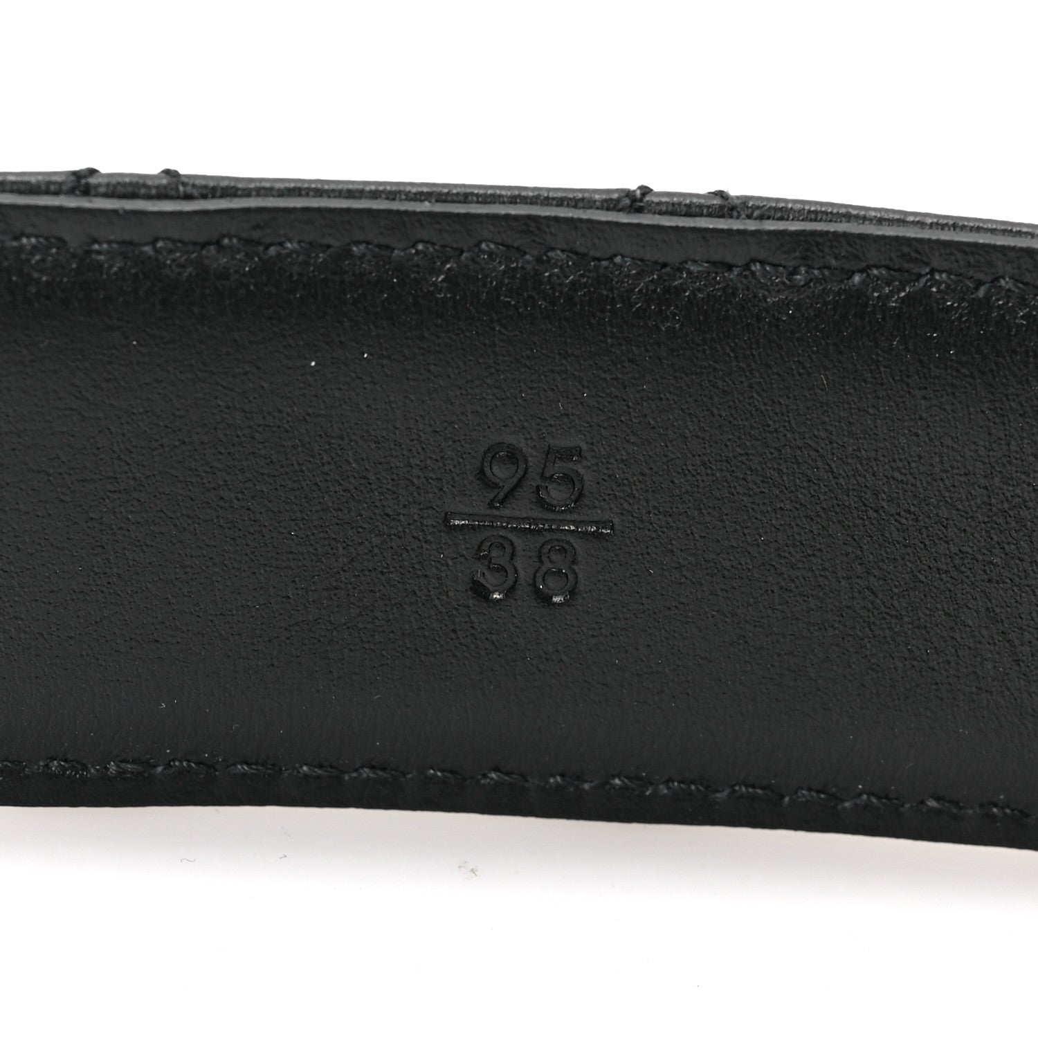Chanel Calfskin Quilted CC Chain Belt 95 38 Black 4 of 6