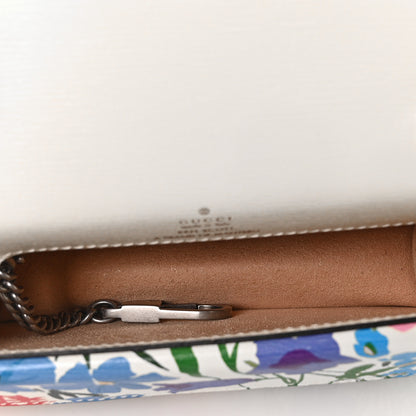 Gucci X KEN SCOTT New Shangai Calfskin Jardin D'Avril Floral Print Super Mini Dionysus Shoulder Bag Ivory Pink 4 of 7