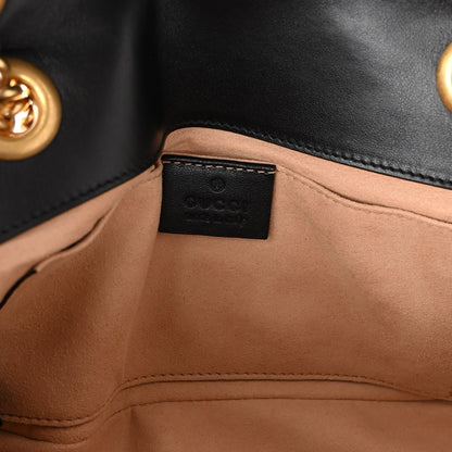 Gucci Calfskin Matelasse Mini GG Marmont Shoulder Bag Black 6 of 10