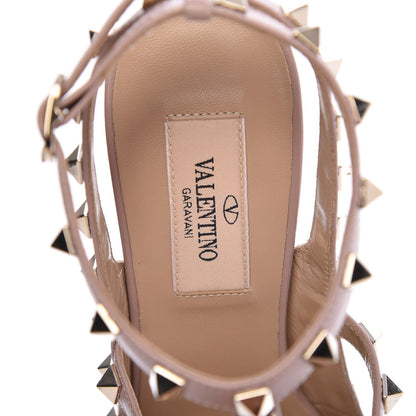 Valentino Garavani Patent Nappa Rockstud Ankle Strap 100mm Pumps 36.5 Poudre 7 of 9