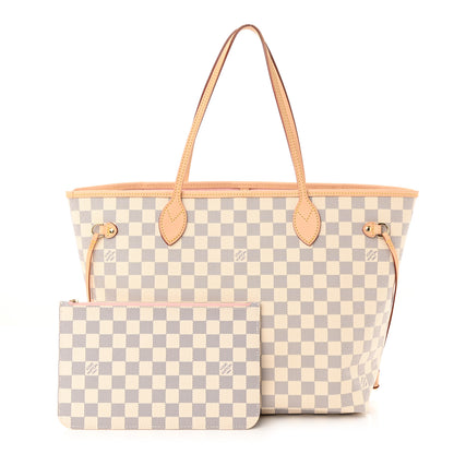 Louis Vuitton Damier Azur Neo Neverfull MM Rose Ballerine 1 of 11