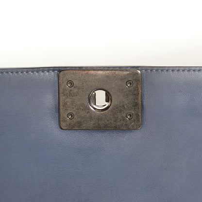 Chanel Lambskin Quilted Large Boy Flap Light Blue 8 of 10