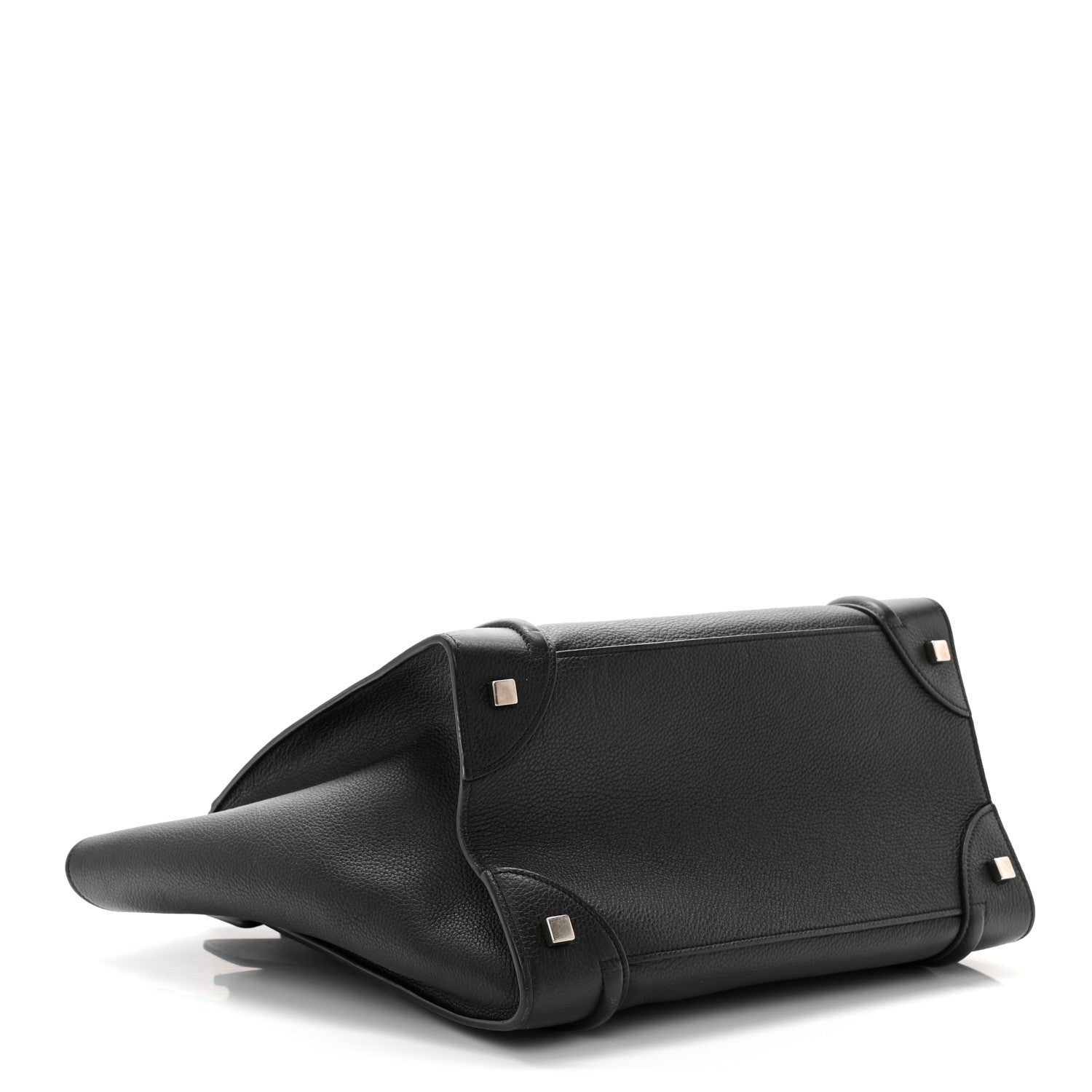 Celine Drummed Calfskin Mini Luggage Black 4 of 10