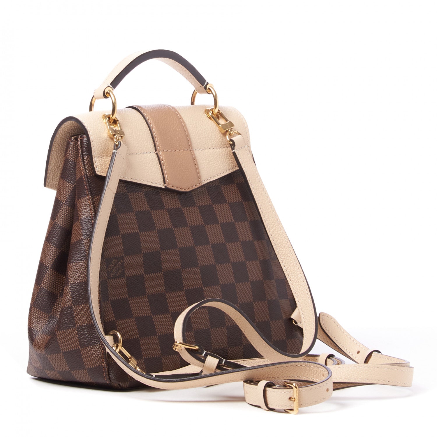 Louis Vuitton Damier Ebene Clapton Backpack Creme 2 of 8
