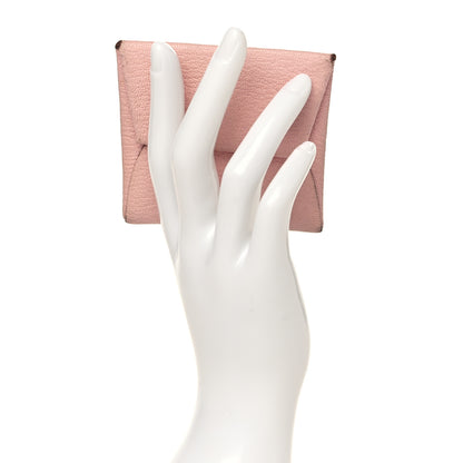 Hermes Chevre Mysore Bastia Coin Purse Rose Sakura 2 of 10