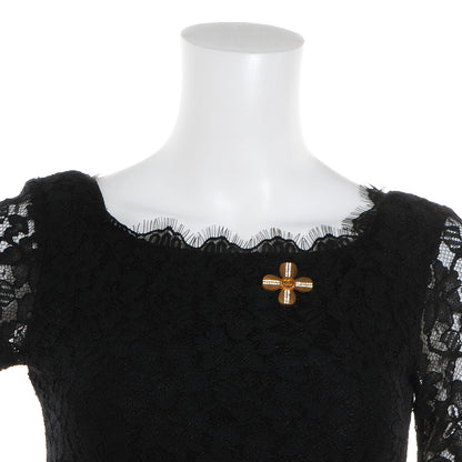 Chanel Crystal CC Cross Brooch Brushed Gold 2 of 5