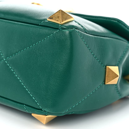 Valentino Garavani Nappa Roman Stud Shoulder Bag Jungle 9 of 9