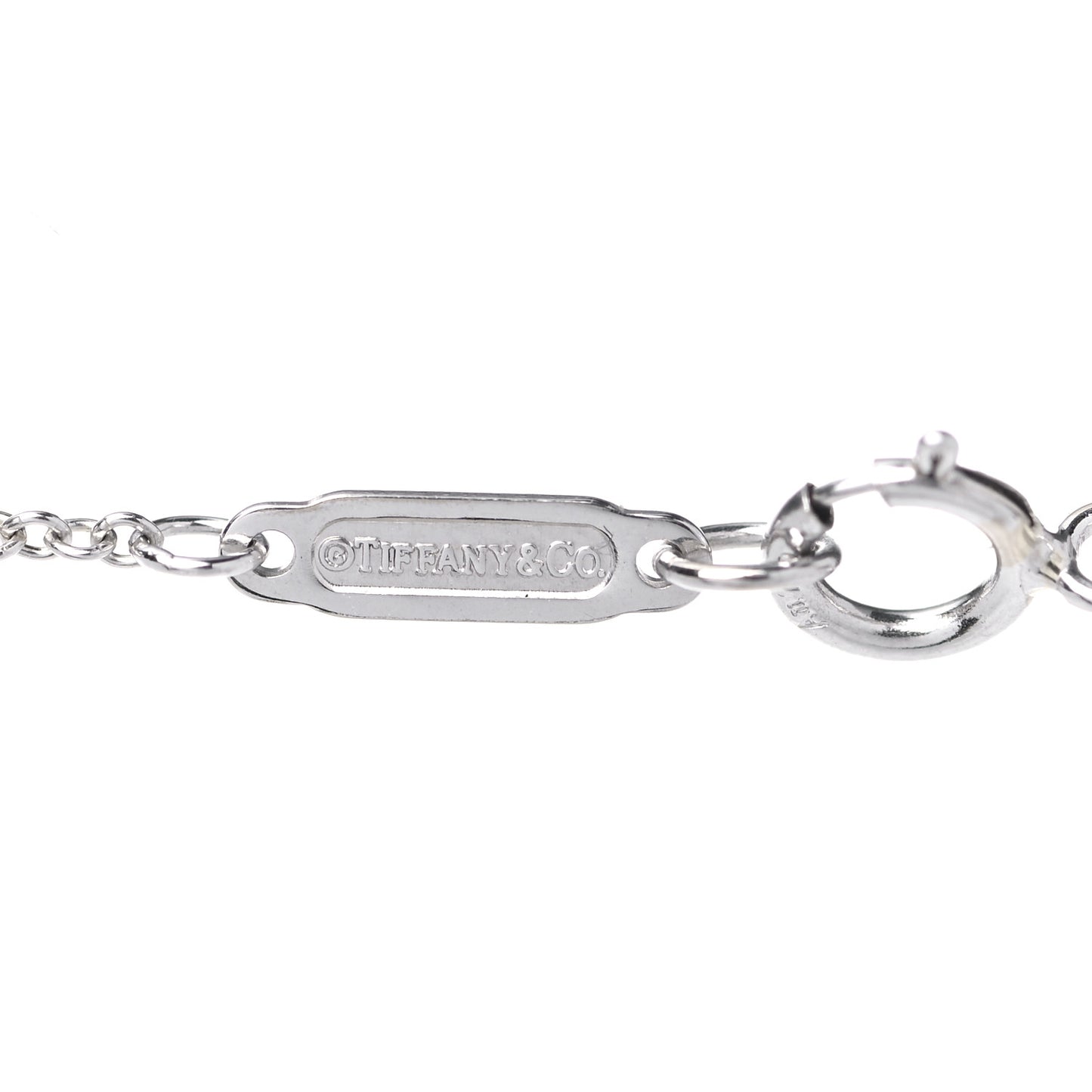 18K White Gold Diamond Knot Key Pendant Necklace