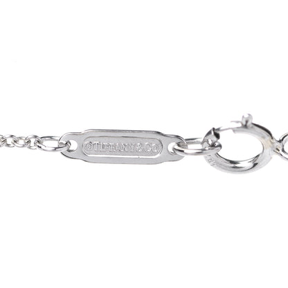Tiffany 18K White Gold Diamond Knot Key Pendant Necklace 5 of 6