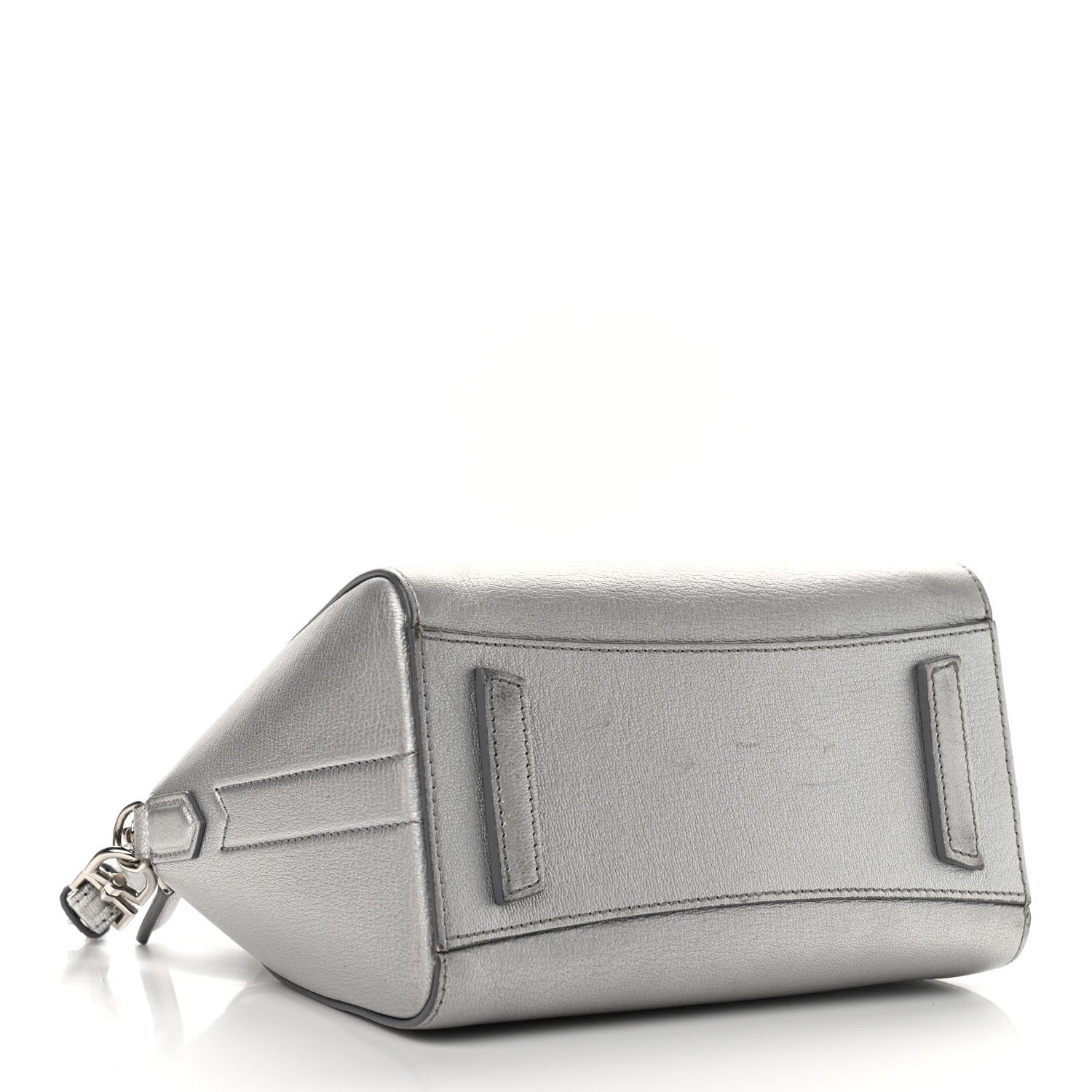 Givenchy Metallic Sugar Goatskin Mini Antigona Silver 4 of 19