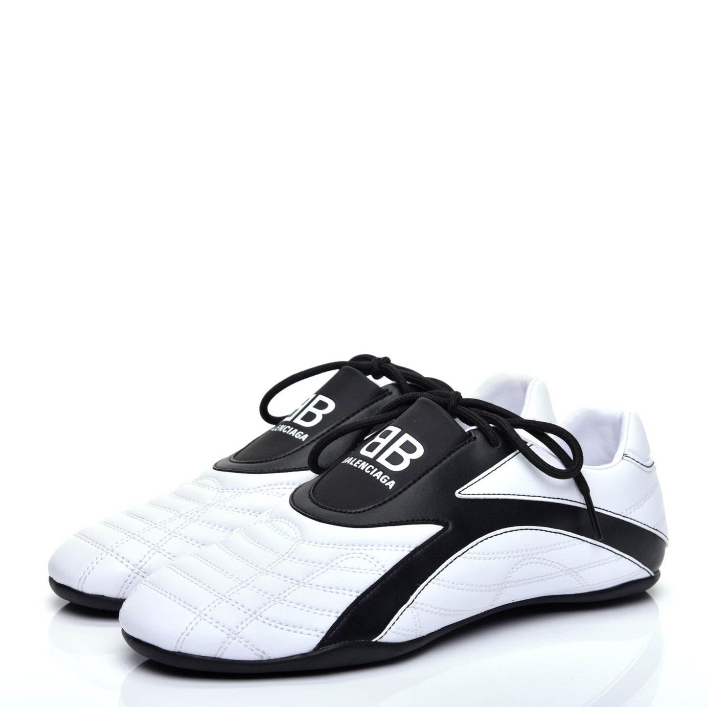 Matte Calfskin Womens Zen Sneaker 39 White Black