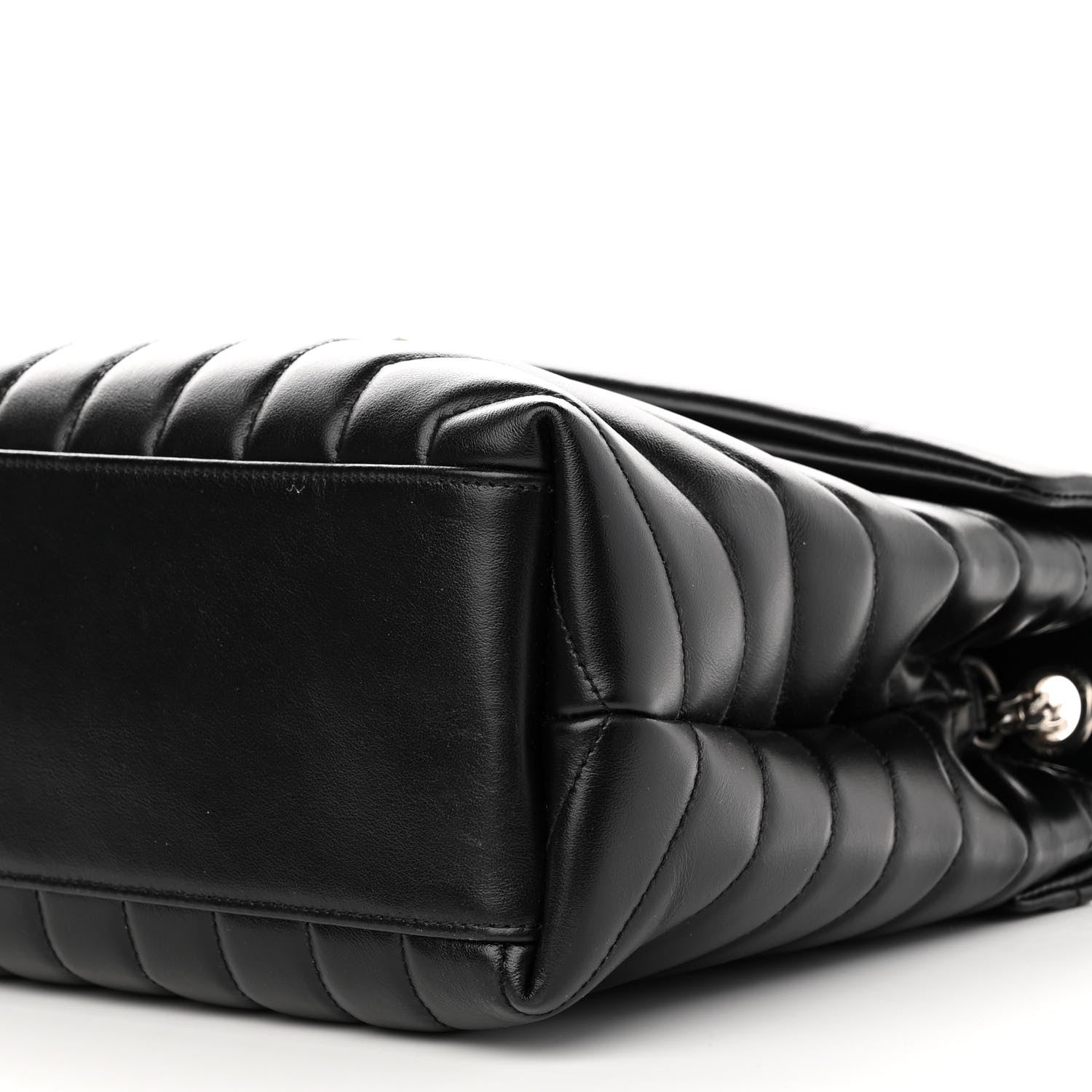 Saint Laurent Calfskin Y Quilted Monogram Medium Loulou Chain Satchel Black 9 of 9