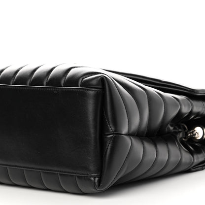 Saint Laurent Calfskin Y Quilted Monogram Medium Loulou Chain Satchel Black 9 of 9