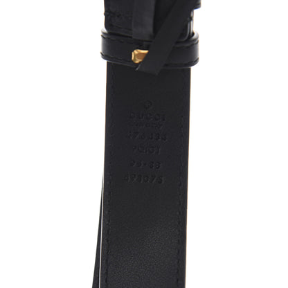 Gucci Velvet Matelasse Crystal Star GG Marmont Belt Bag 95 38 Black 10 of 11
