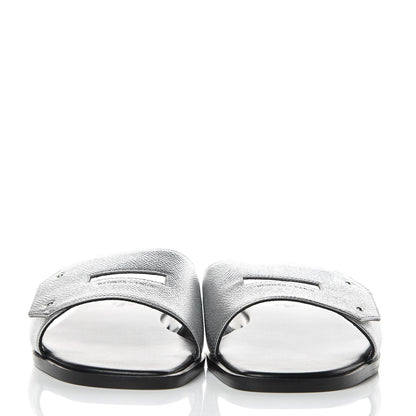 Hermes Epsom View Sandals 39 Argent 2 of 8