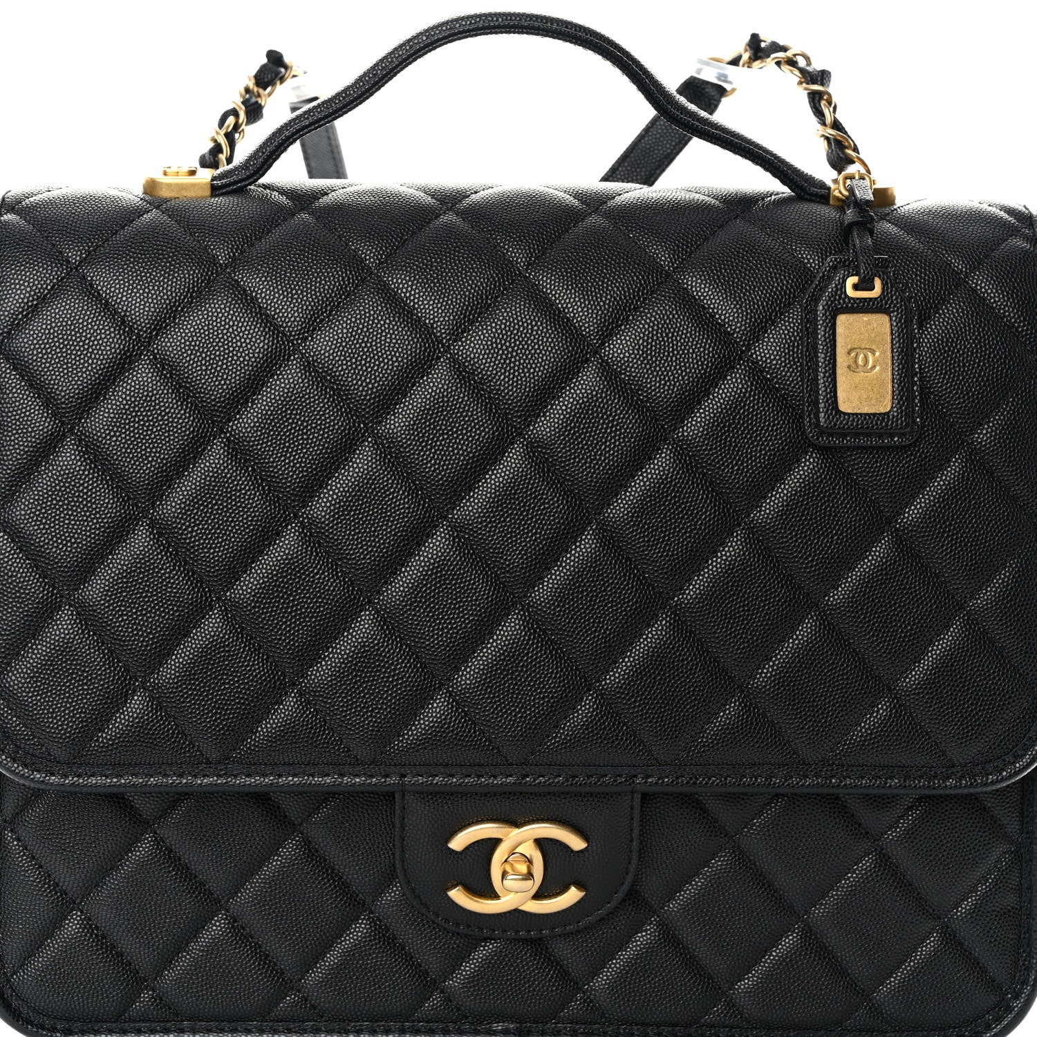 Chanel Caviar Quilted School Memory Backpack Black 7 of 9