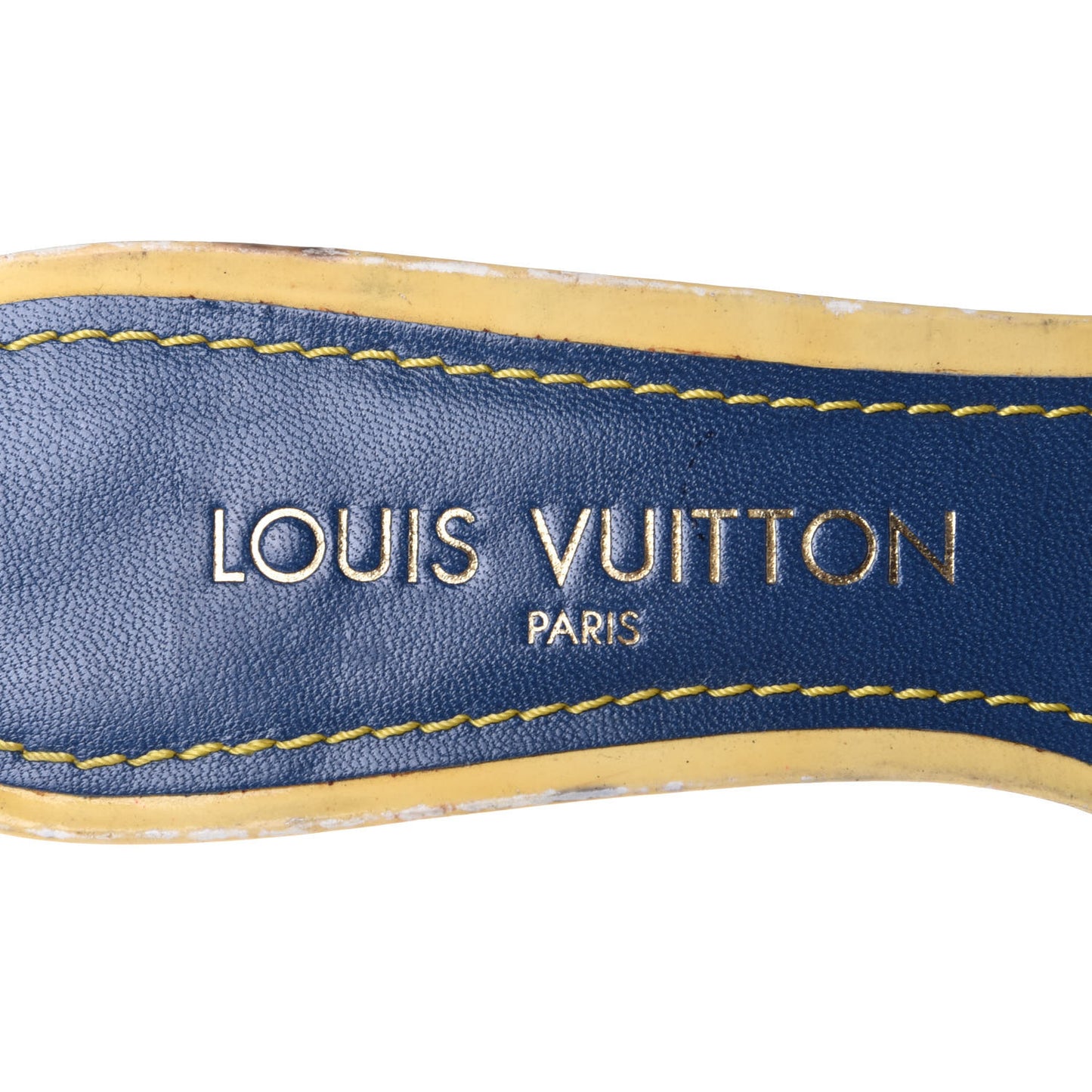 Denim Monogram Mules Peep Toe Heels 36.5