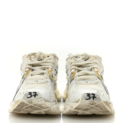 Balenciaga Mesh Rubber Monocolor Womens Runner Sneakers 37 White 3 of 9