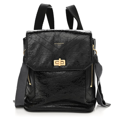 Givenchy Creased Patent Calfskin ID Backpack Black 1 of 25