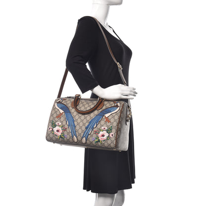 Gucci GG Supreme Monogram Garden Collection Medium Boston Beige Tuscany 2 of 12