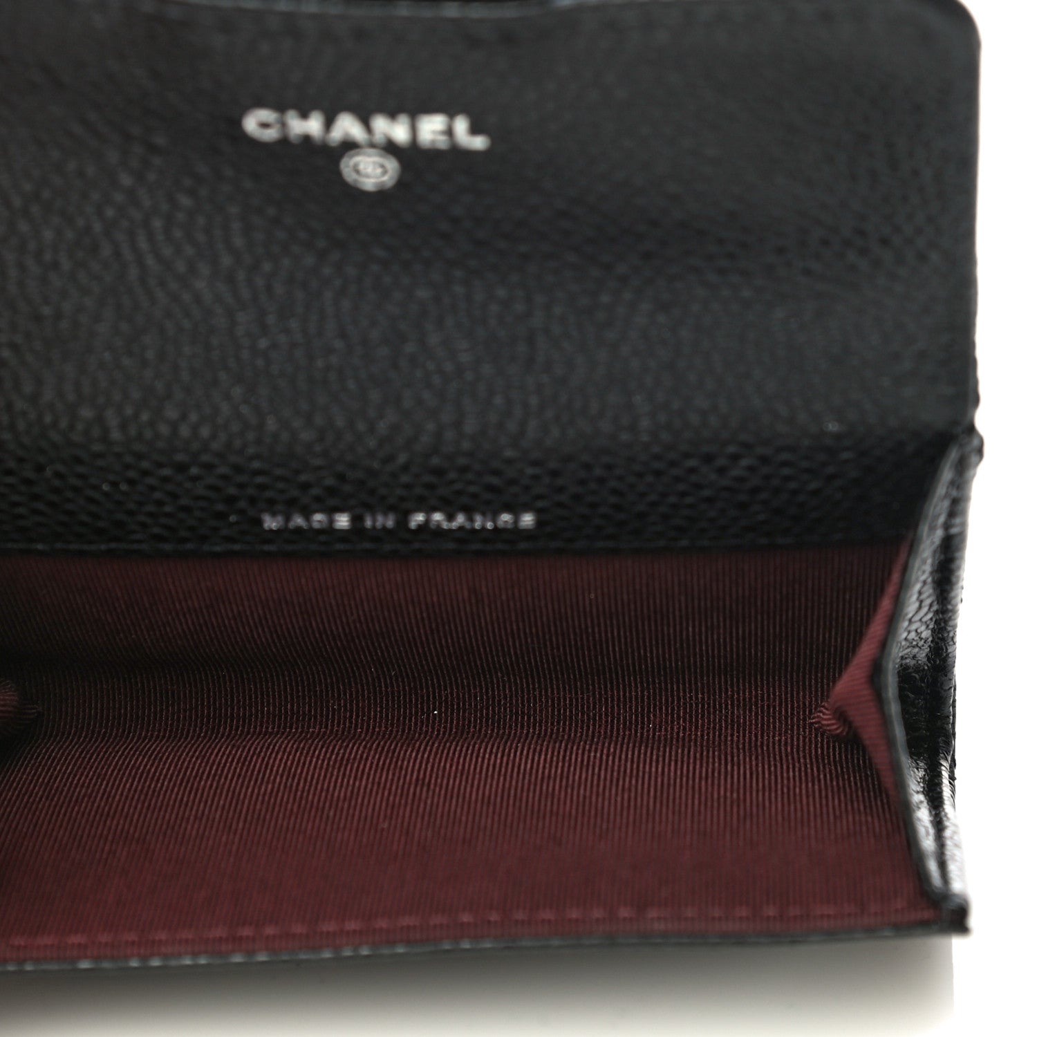 Chanel Caviar Quilted Flap Card Holder Wallet Black 5 of 12