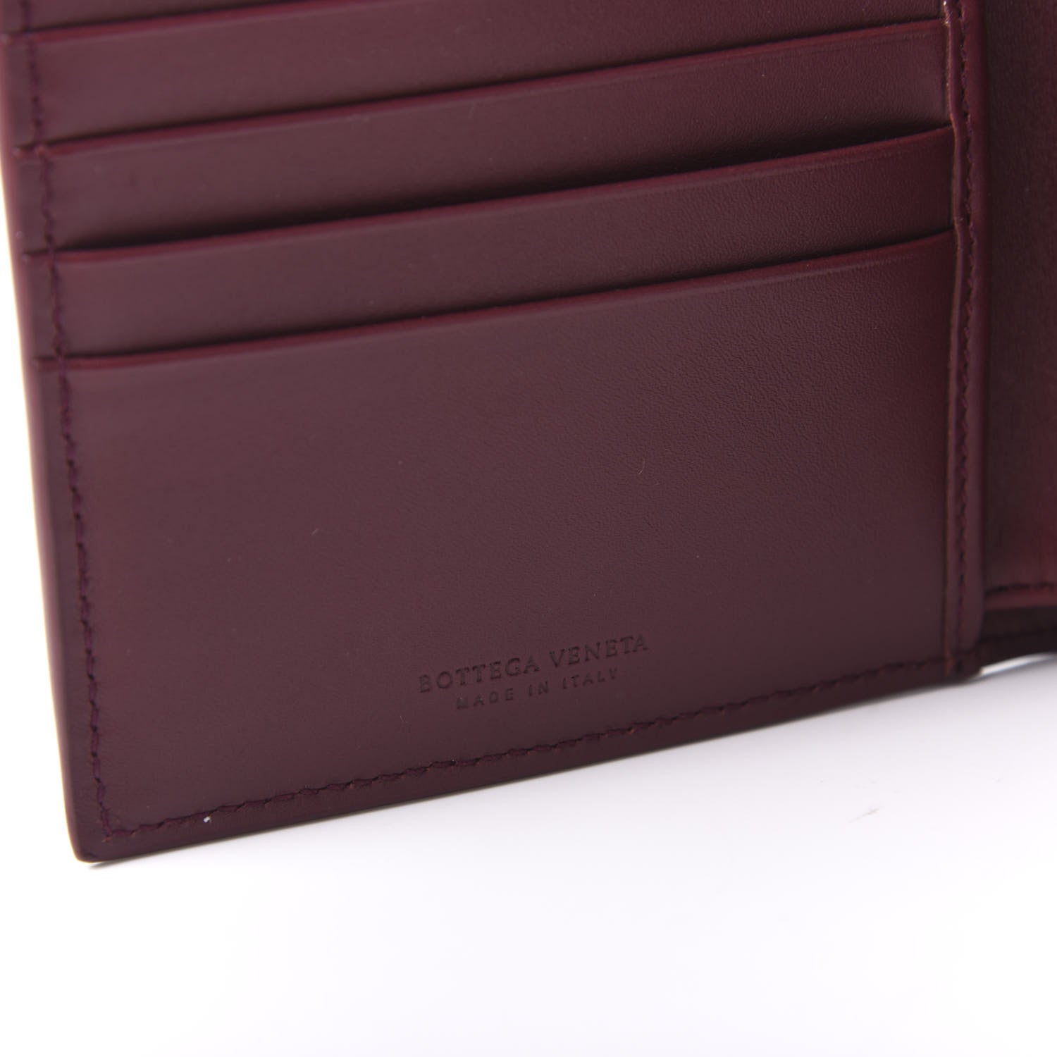 Bottega Veneta Nappa Intrecciato Bi-Fold Wallet Barolo 6 of 9