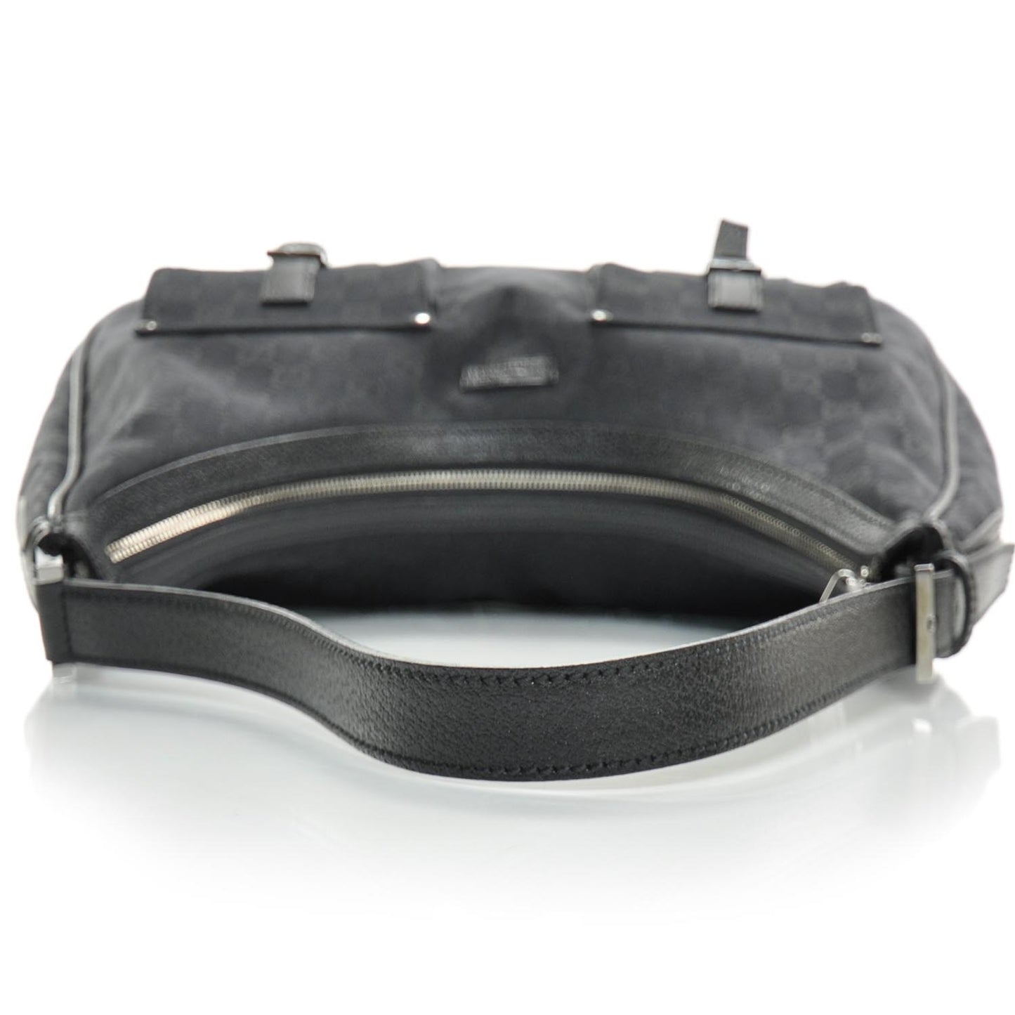 Monogram Large Pocket Hobo Black