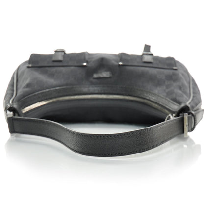 Gucci Monogram Large Pocket Hobo Black 5 of 9