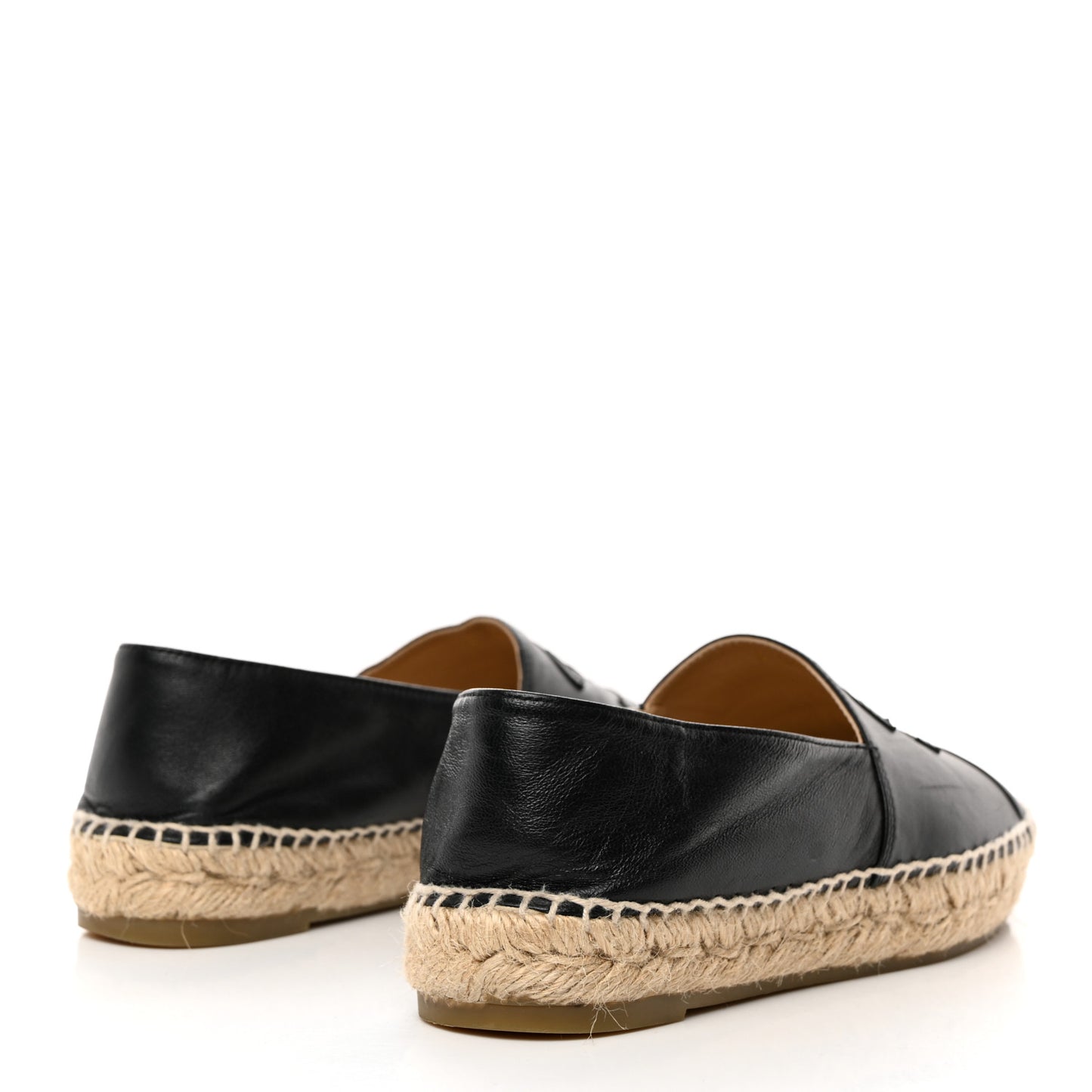 Lambskin CC Espadrilles 37 Black
