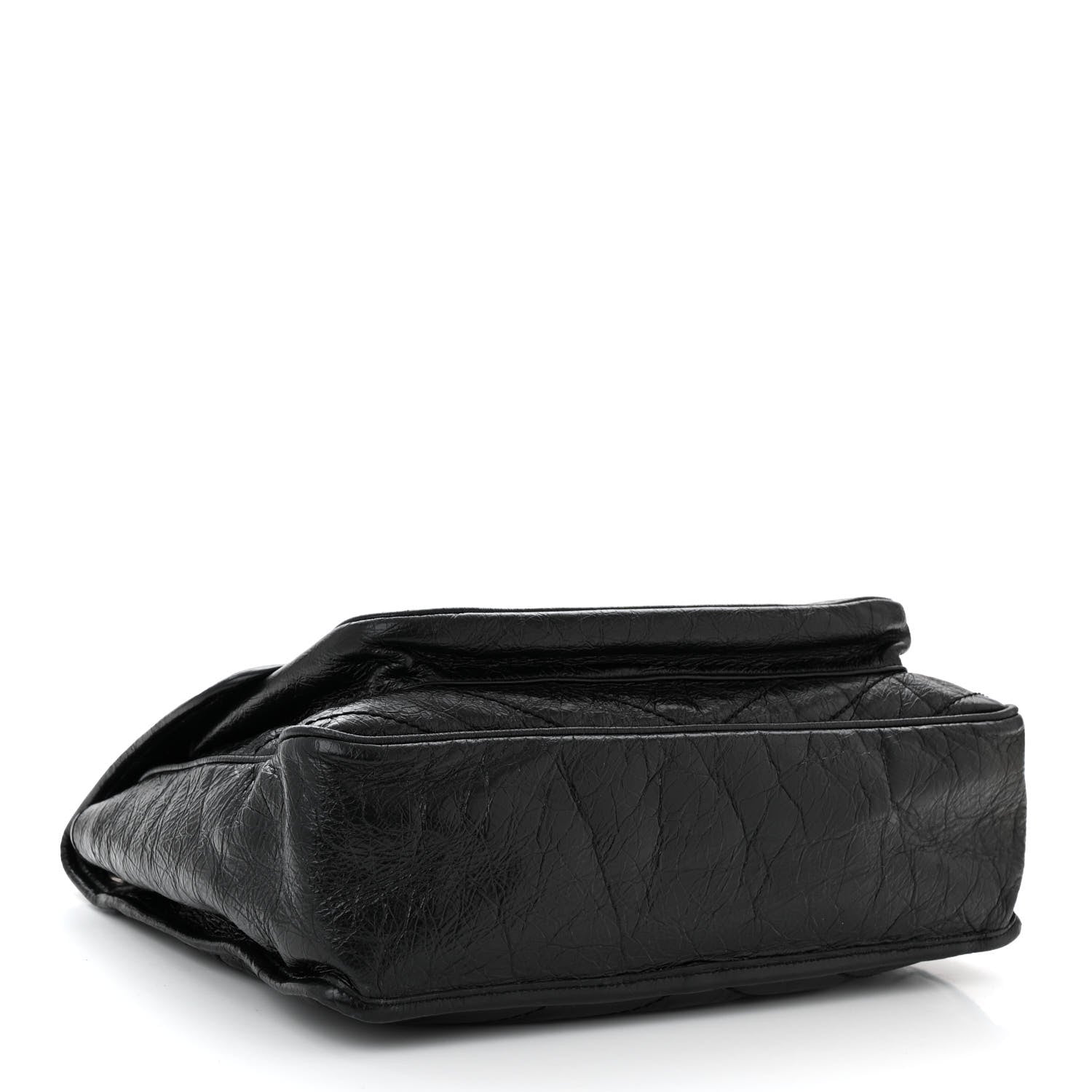 Saint Laurent Crinkled Calfskin Matelasse Monogram Large Niki Chain Satchel Black 4 of 11
