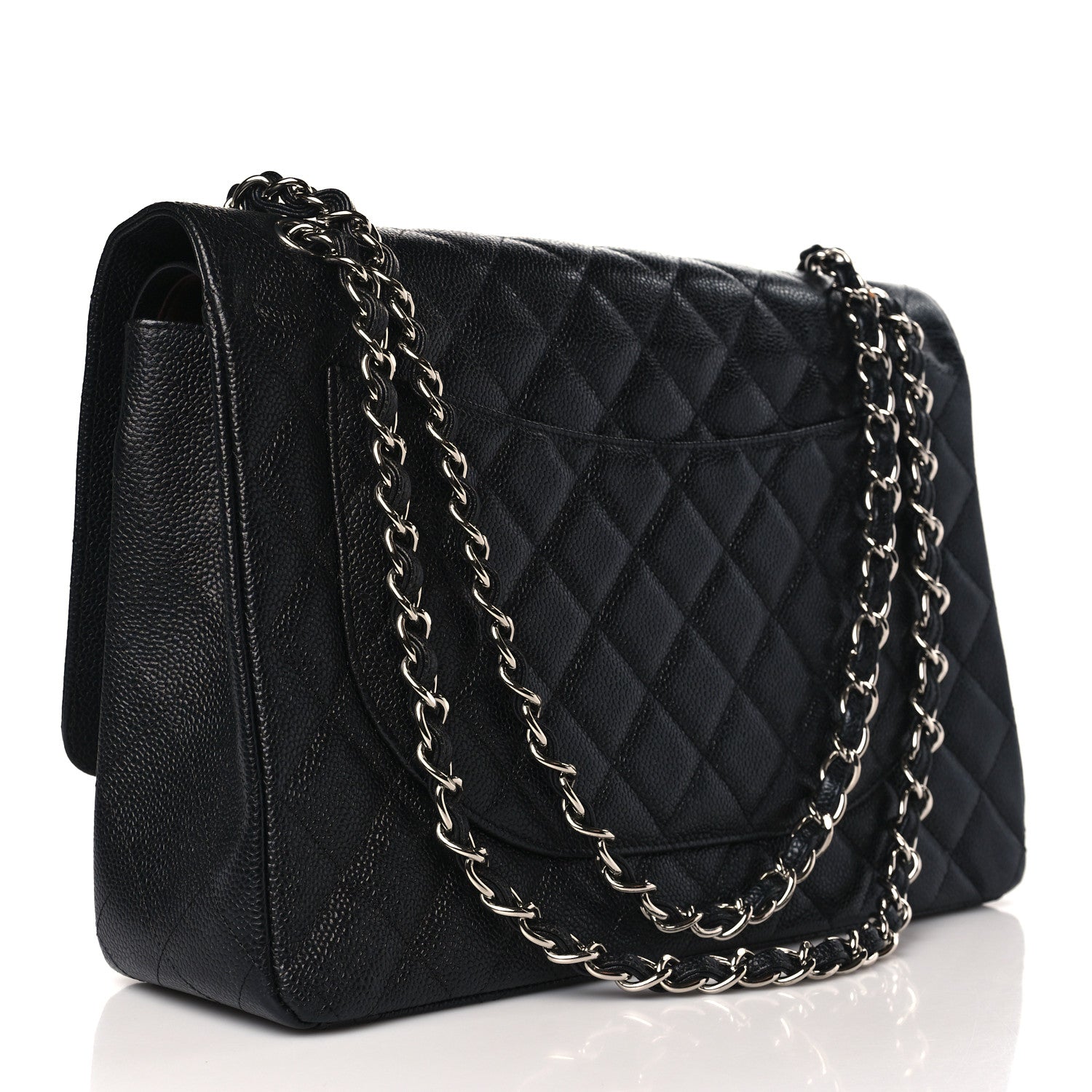 Chanel Caviar Quilted Maxi Double Flap Black 3 of 10