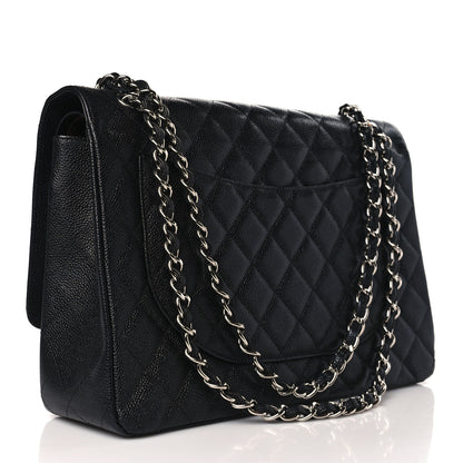 Chanel Caviar Quilted Maxi Double Flap Black 3 of 10