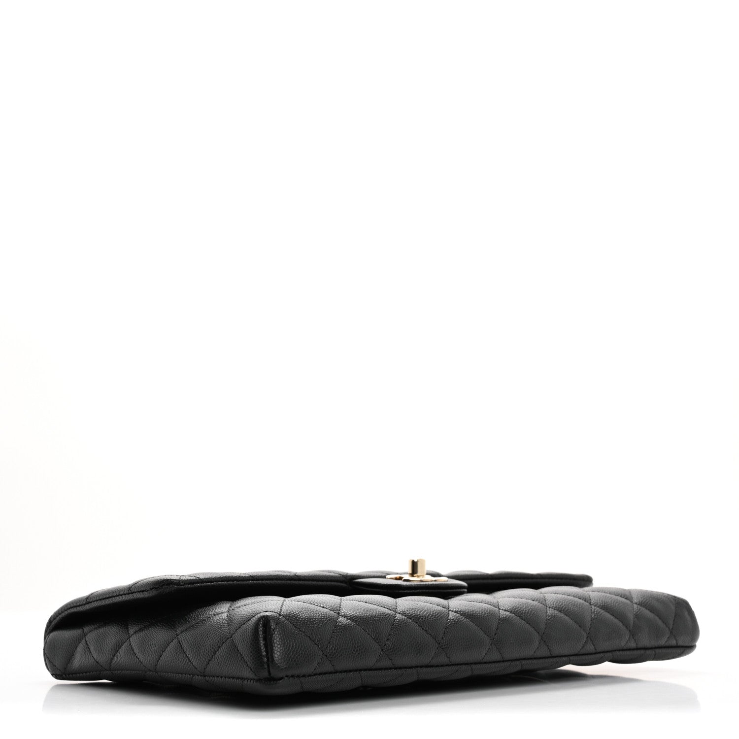 Chanel Caviar Quilted Flap Clutch Black 4 of 9