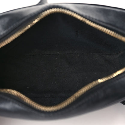 Fendi Vitello Century Bi-Color FF 1974 Embossed Mini Camera Case Maya Black 5 of 9
