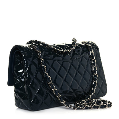 Chanel Patent Quilted Medium Double Flap Navy 3 of 10