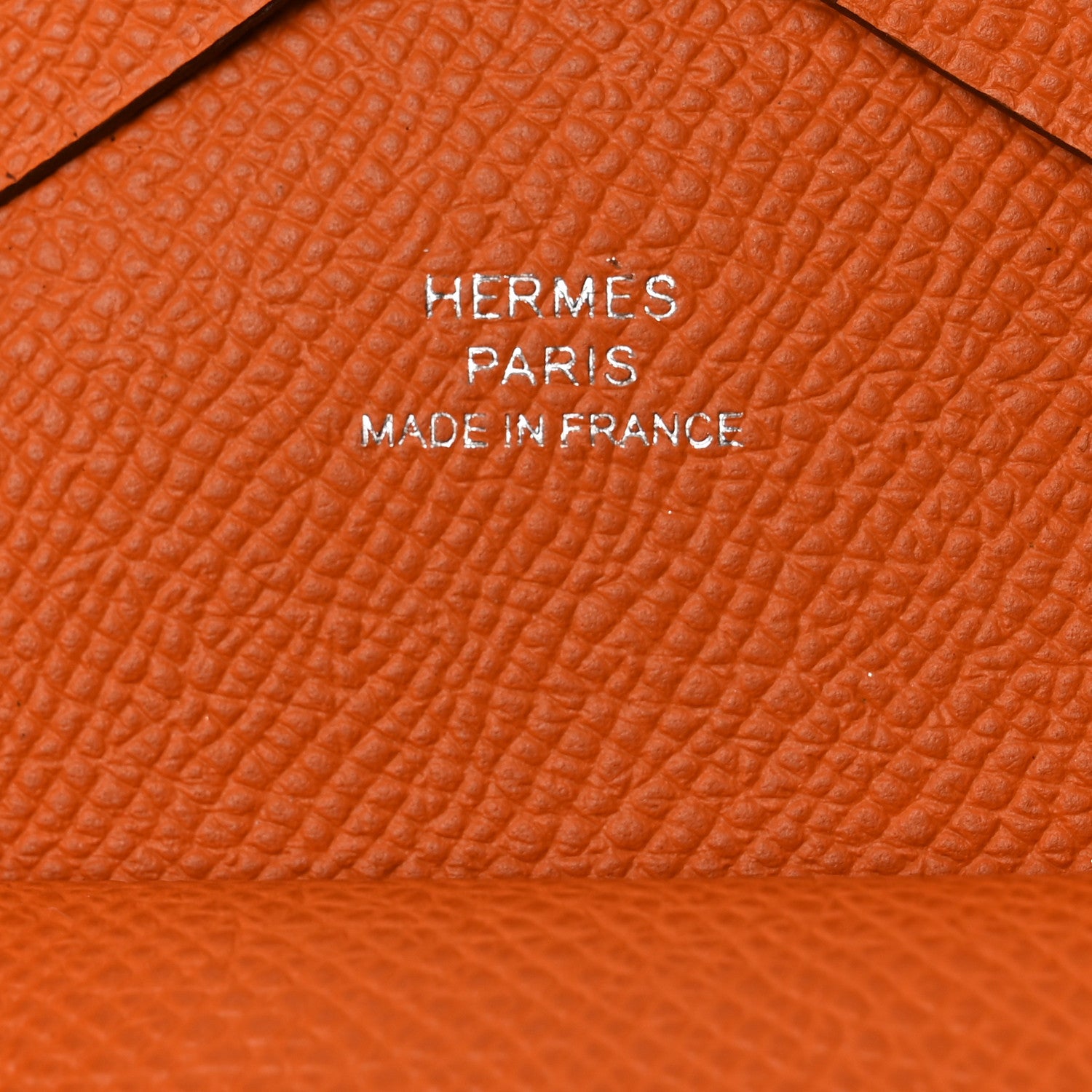 Hermes Epsom Calvi Duo Card Case Orange 6 of 7