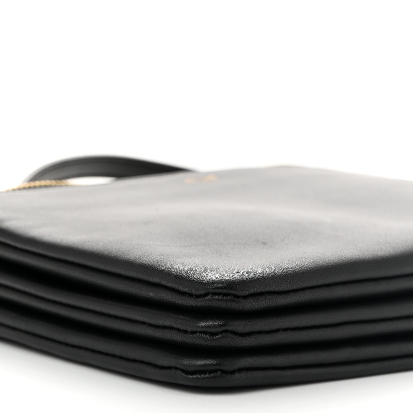 Lambskin Small Trio Crossbody Bag Black