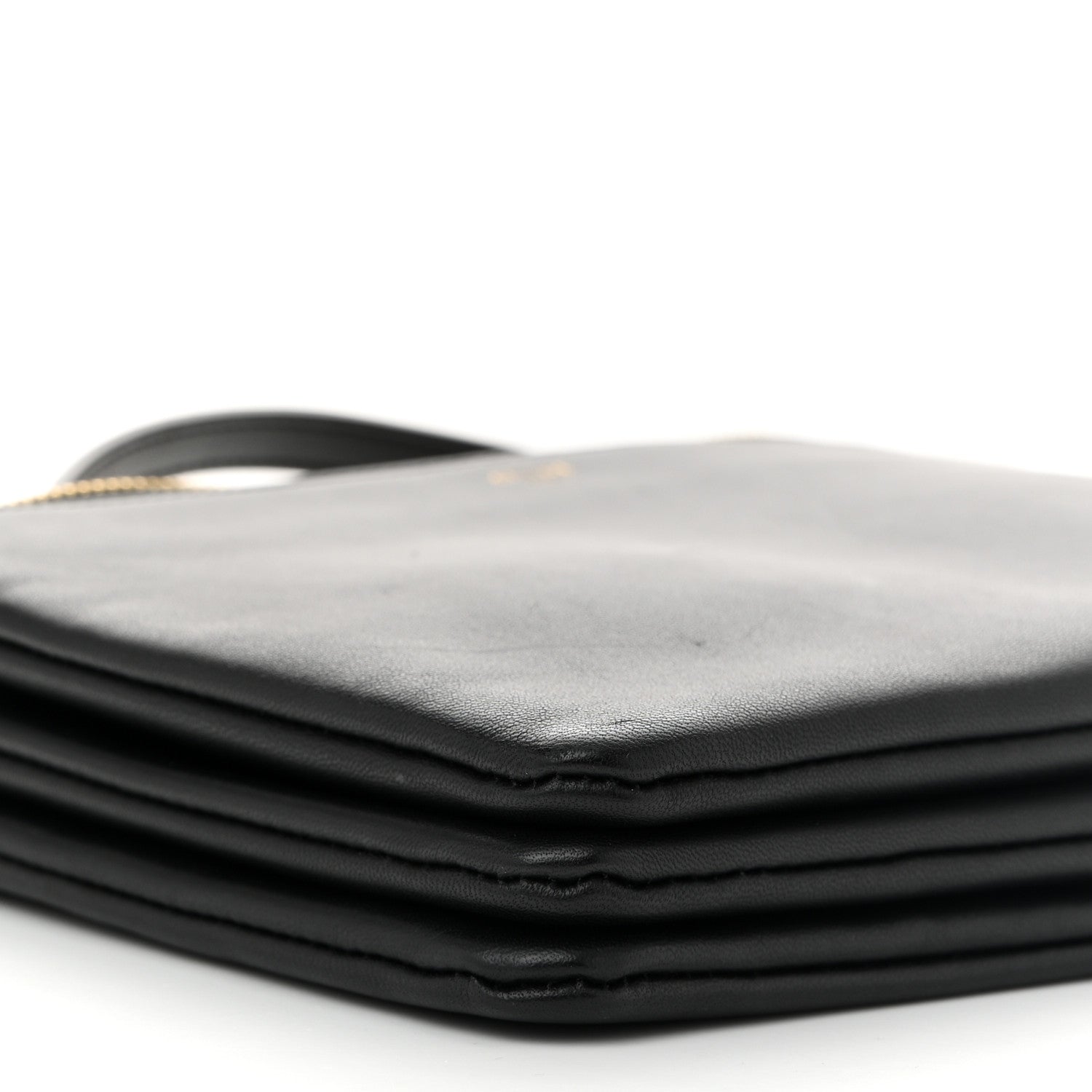 Celine Lambskin Small Trio Crossbody Bag Black 10 of 13