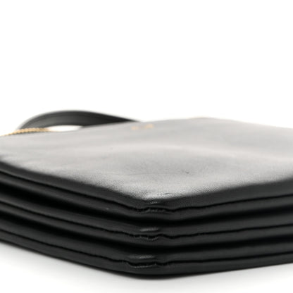 Celine Lambskin Small Trio Crossbody Bag Black 10 of 13